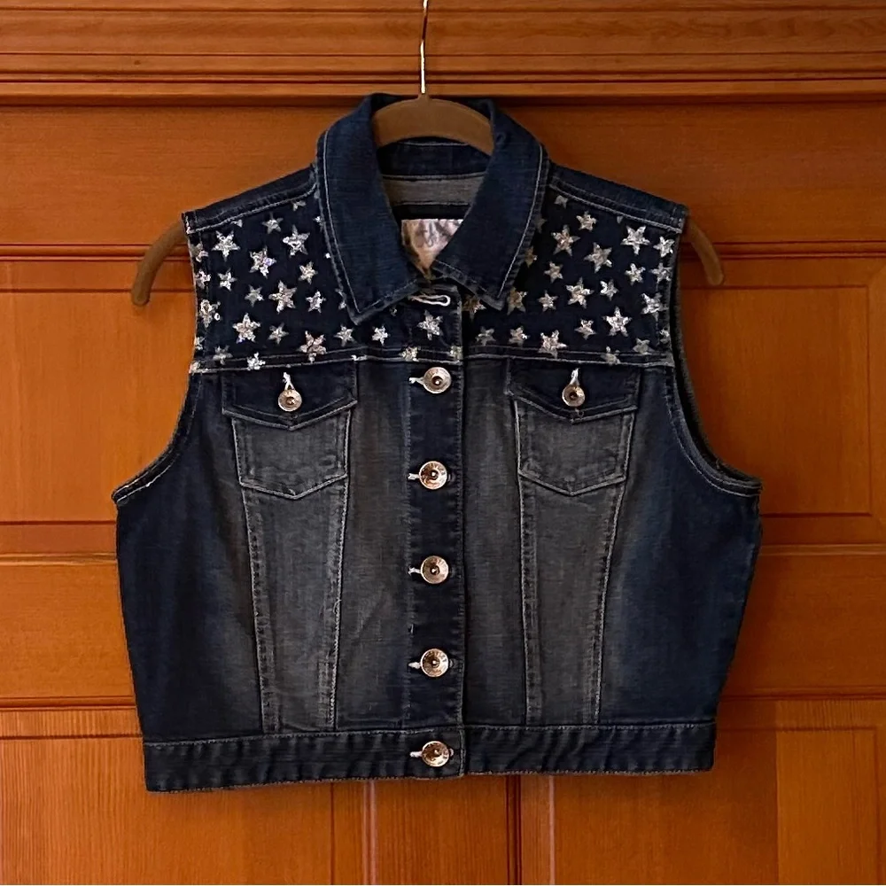 Justice Denim Vest size 18